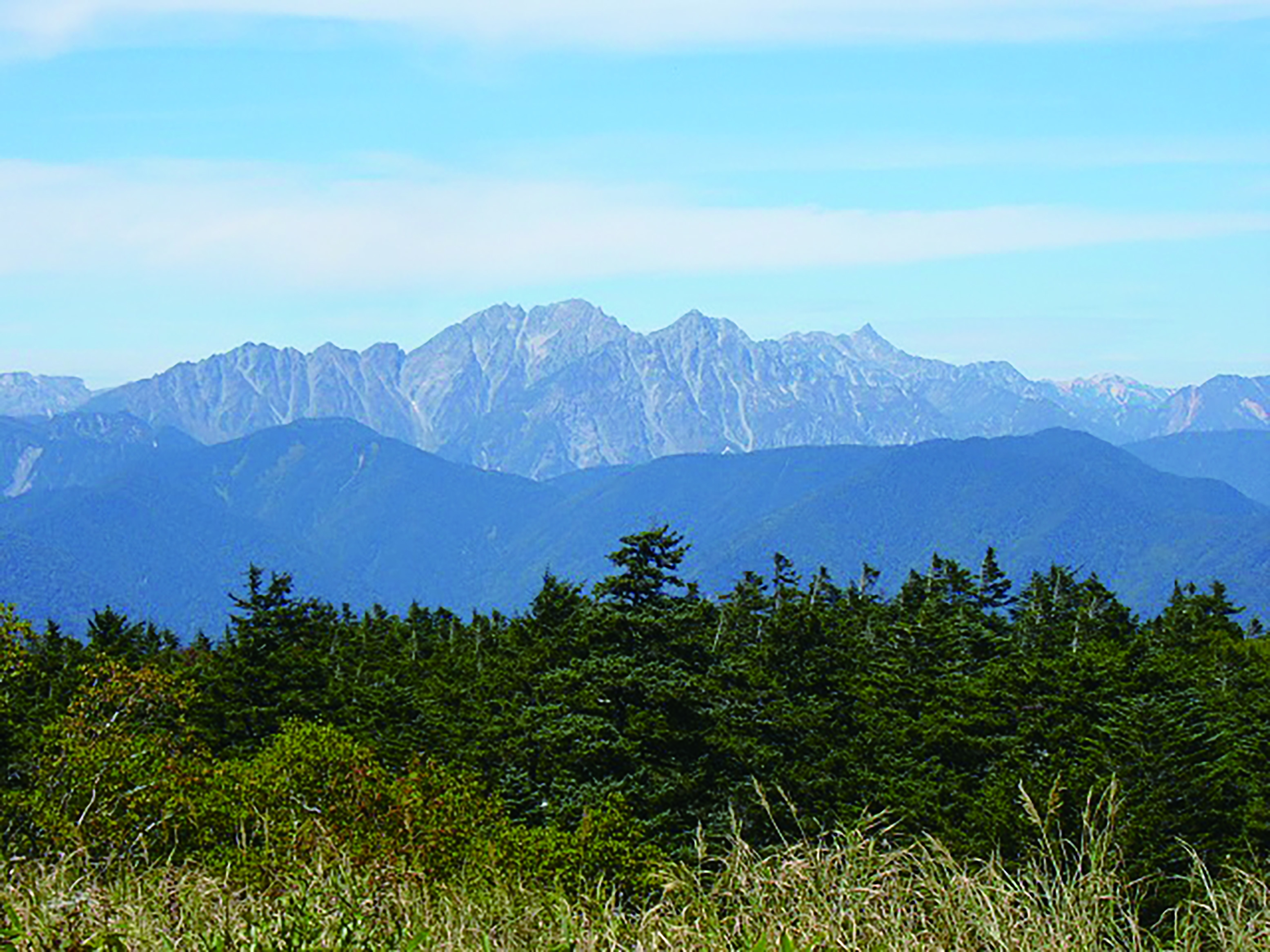 朝日村_鉢盛山山頂からの景色