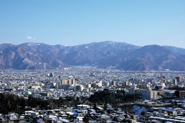 長野市_市内上空