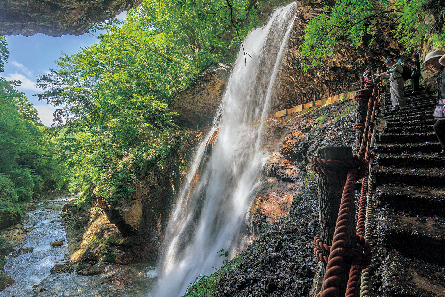 高山村_夏の雷滝