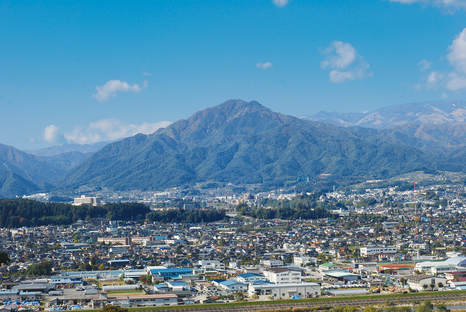 飯田市_飯田全景（風越山）